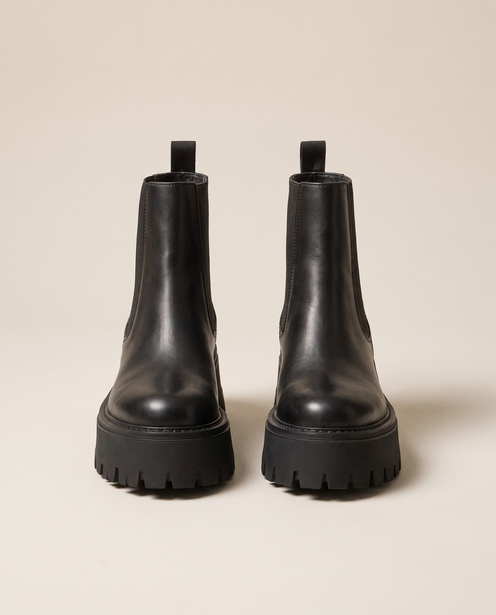 Platform Chelsea Boots with Chunky Grip Sole — pair, studio