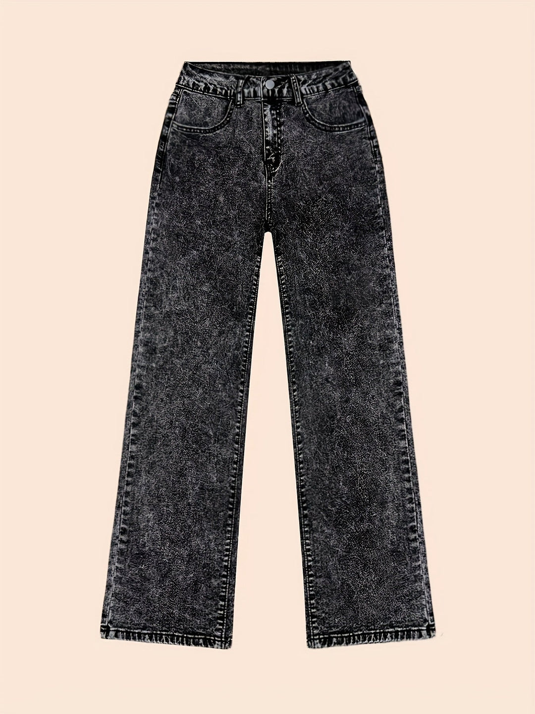 Women's Wide Leg Jeans, High Waisted Relaxed Fit Denim Trousers