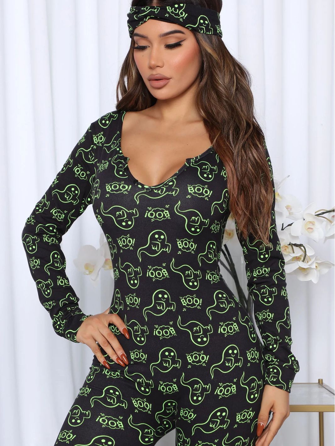 Black Cat Society Halloween Jumpsuit for Women