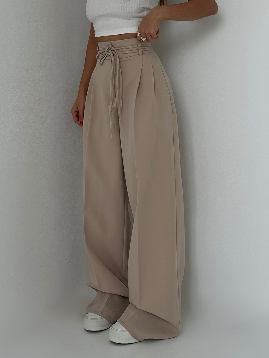 Women's Wide Leg Trousers, High Waisted Flowy Palazzo Work Pants