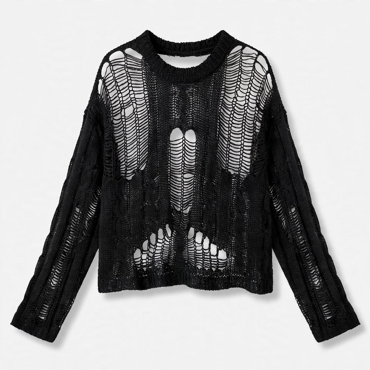 Margot Sheffield | Distressed Knit Sweater For Women