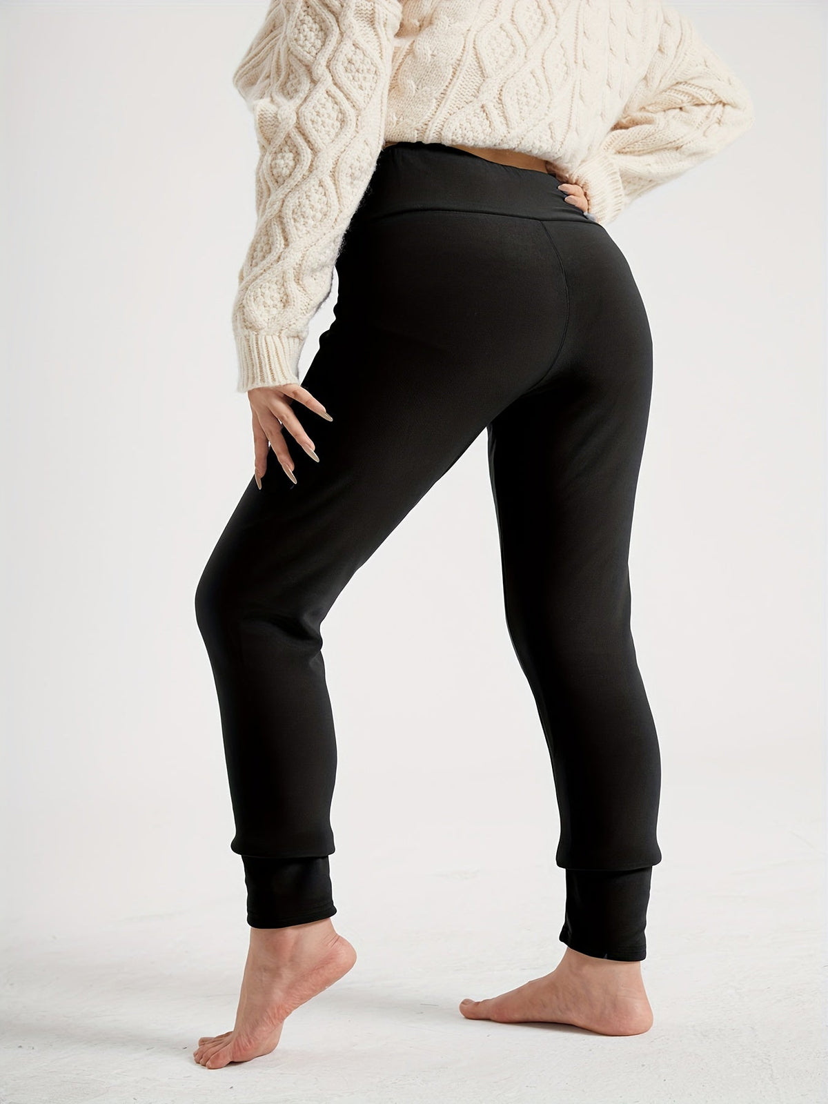 Women's Fleece-Lined High-Waisted Leggings, view 7