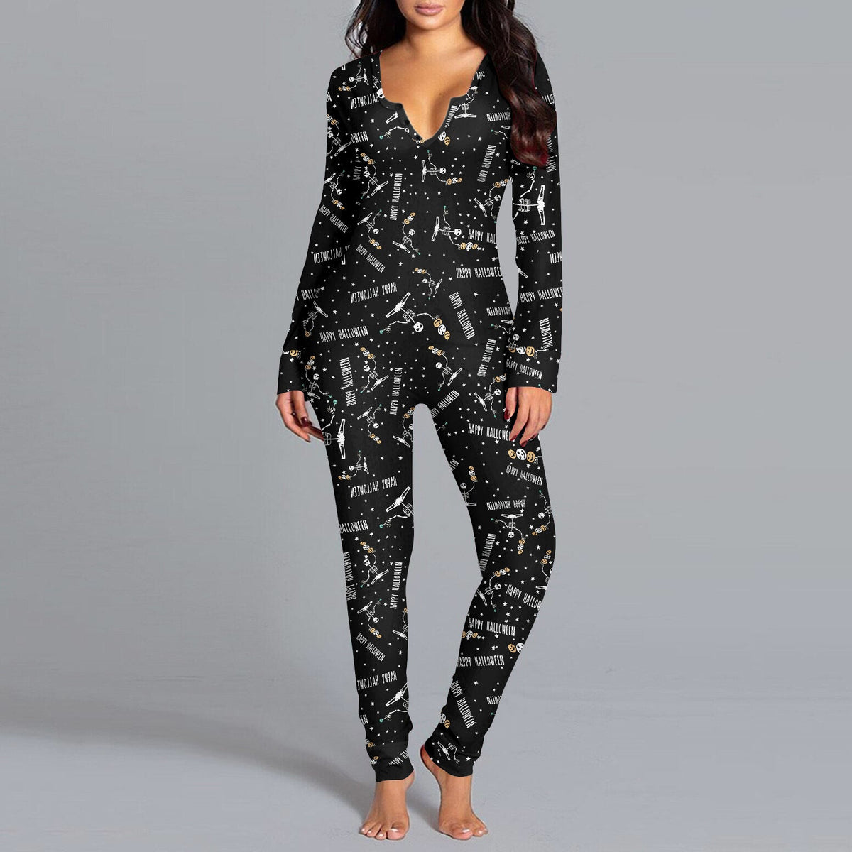 Black Cat Society Halloween Jumpsuit for Women