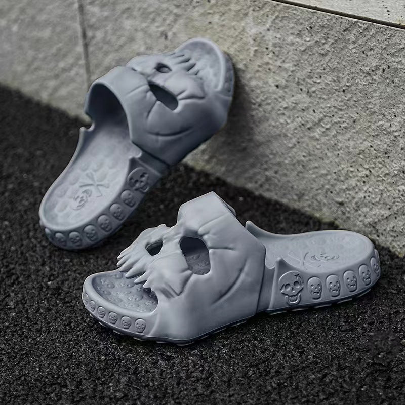 Bone Daddy Skull Halloween Slippers for Men