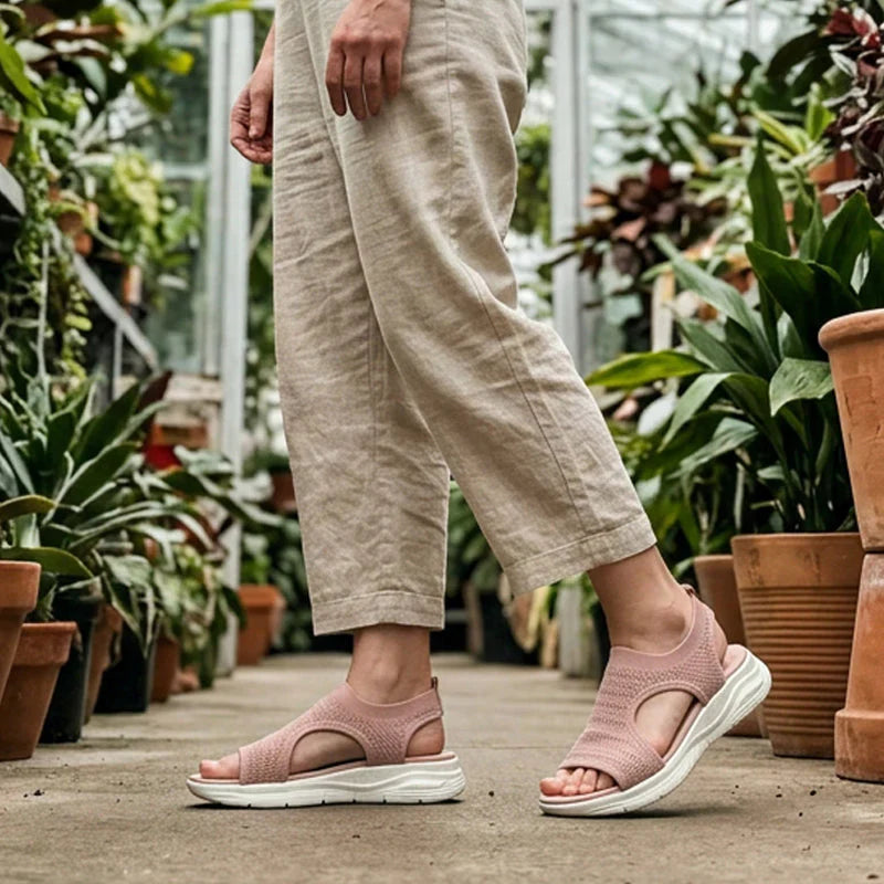 Women's Breathable Open-Toe Flat Sandals, view 3