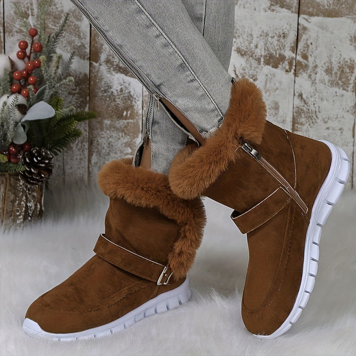 Women's Winter Snow Boots, Plush Lined Warm Water Resistant Booties