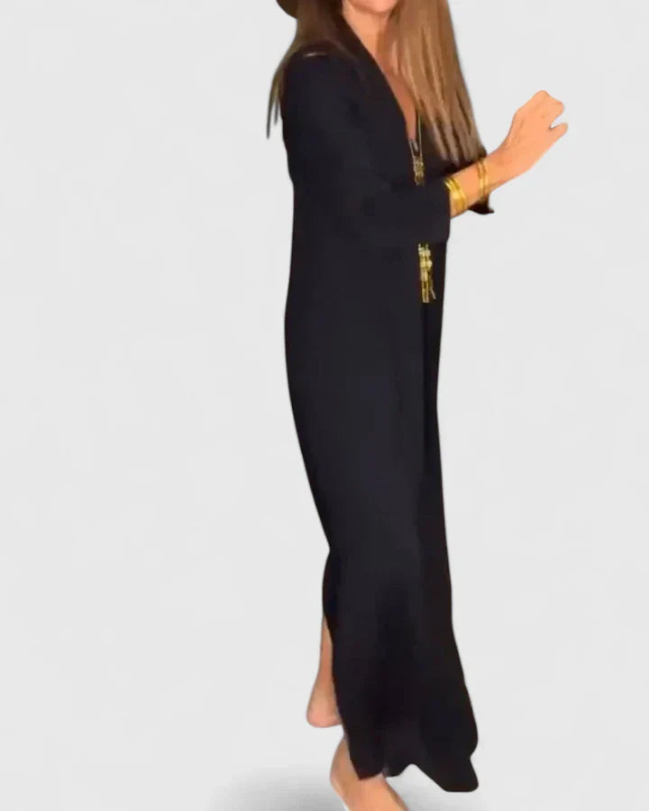 Women's Fluid-Cut Lightweight Midi Summer Dress