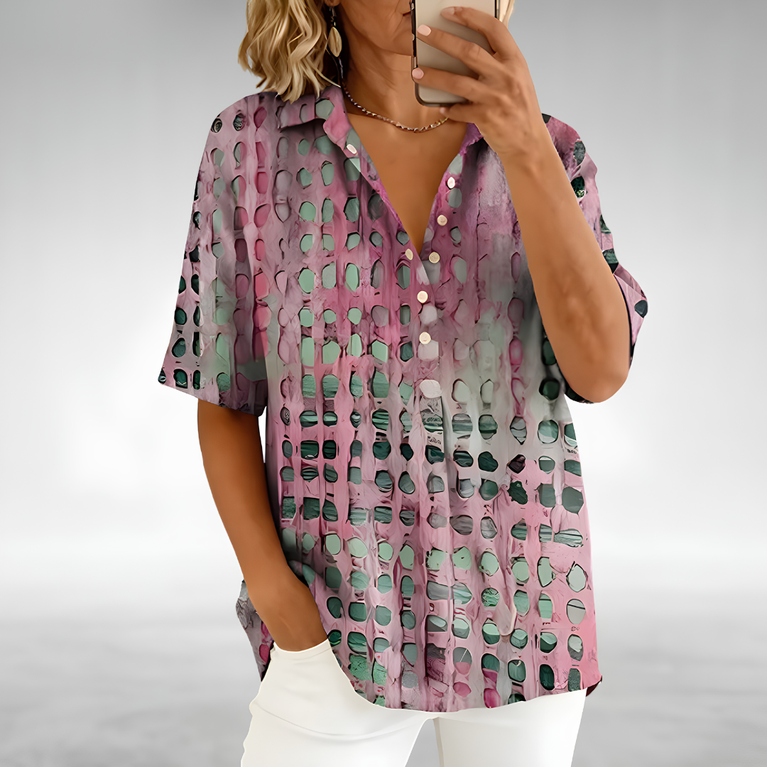 Women's Soft Relaxed-Fit Everyday Top in Pink