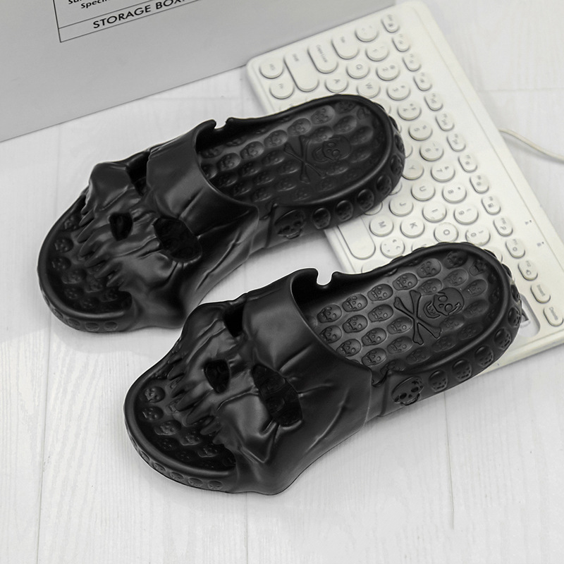 Bone Daddy Skull Halloween Slippers for Men