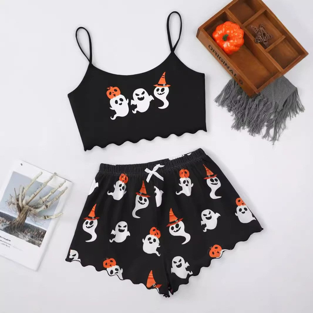 Pumpkin Patch Halloween Pajamas for Women | Cami & Shorts Set