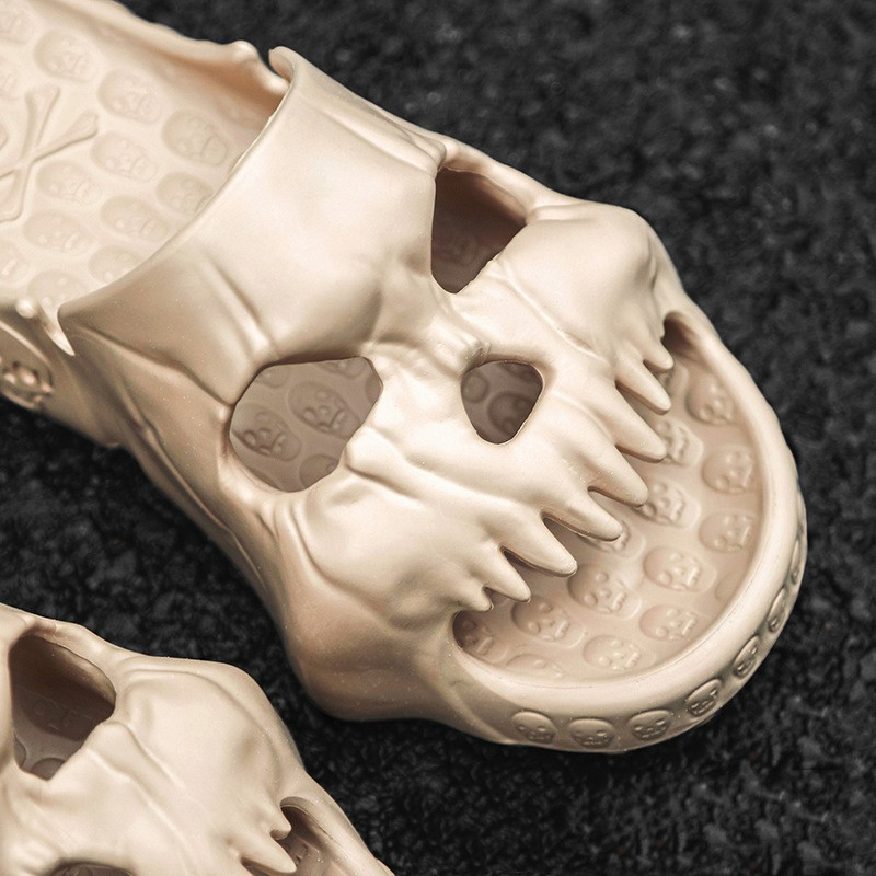 Bone Daddy Skull Halloween Slippers for Men