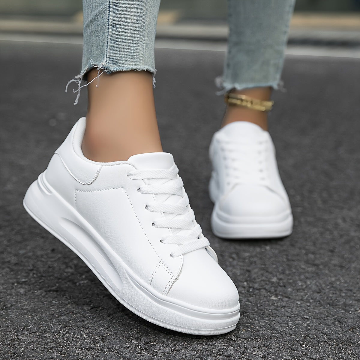Women's Breathable Mesh Lace-Up Sneakers with Memory Foam Insole, view 2