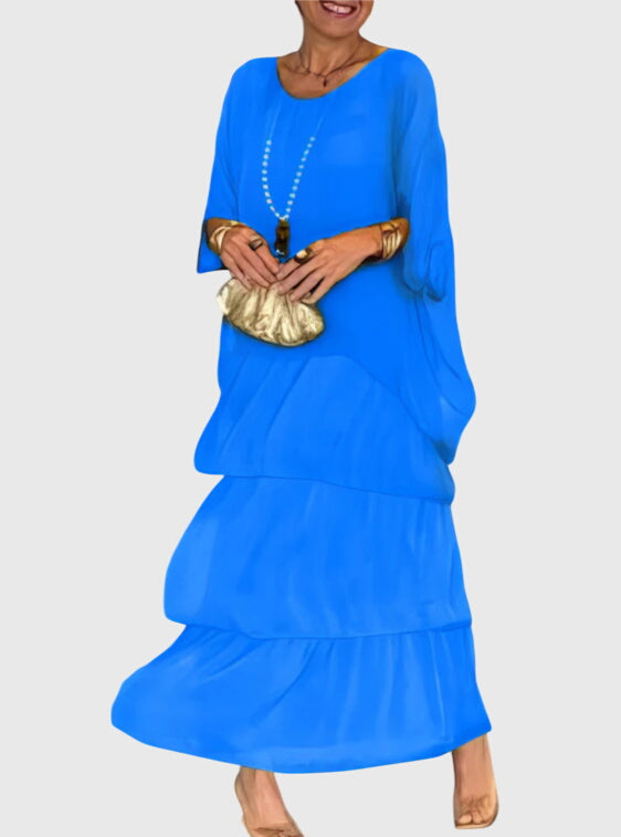 Women's Lightweight Flowy Full-Length Maxi Dress, view 7
