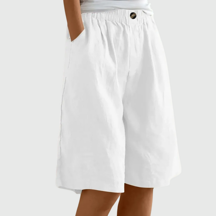 Ella Loose-Fit Elastic-Waist Shorts