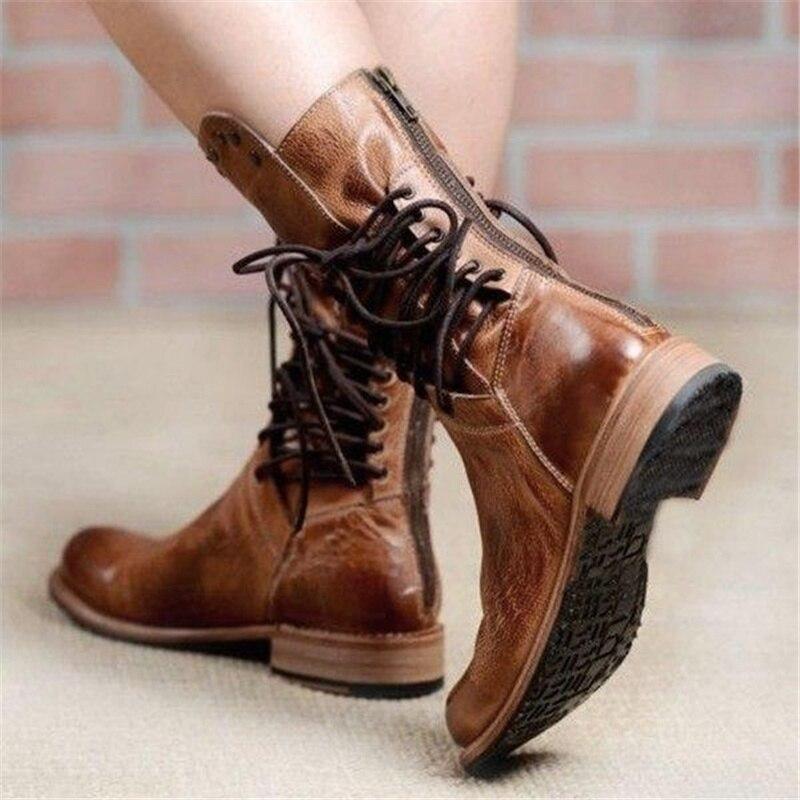Women's Western Studded Ankle Boots with Wraparound Lacing, view 4