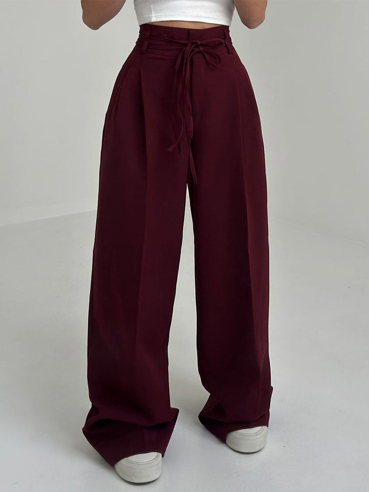 Women's Wide Leg Trousers, High Waisted Flowy Palazzo Work Pants