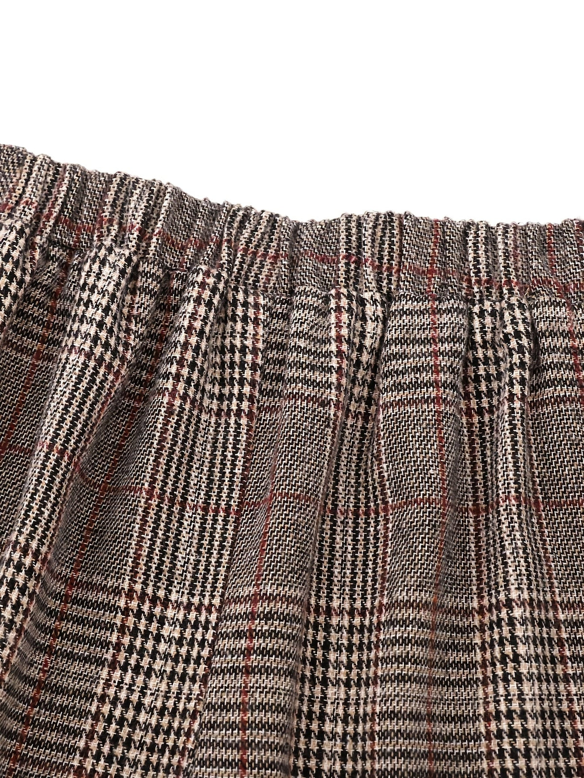 Women's Plaid High-Waisted Wide-Leg Pants, view 11