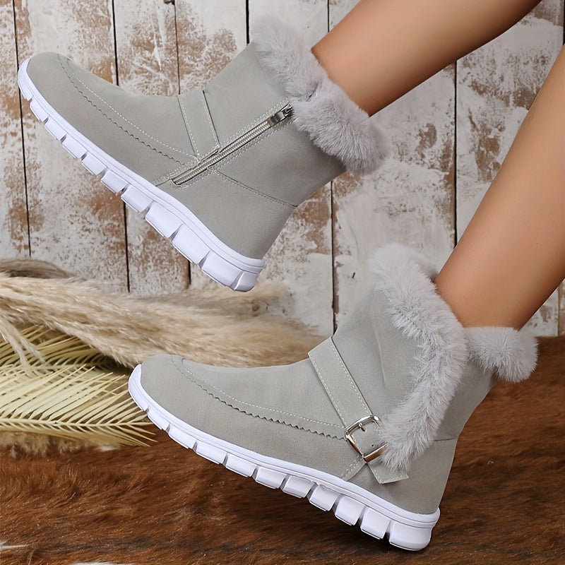 Women's Winter Snow Boots, Plush Lined Warm Water Resistant Booties