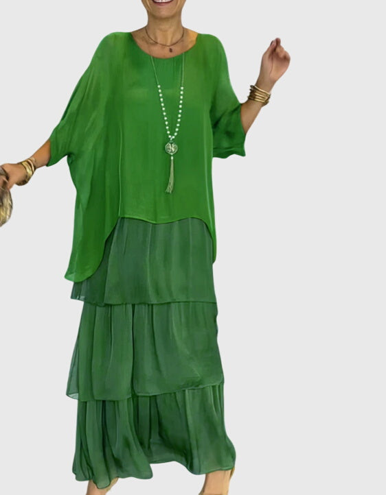 Women's Lightweight Flowy Full-Length Maxi Dress, view 6