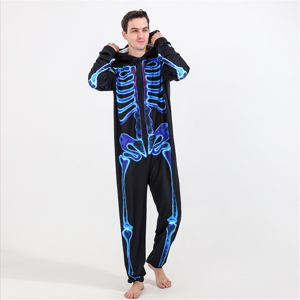 Count Midnight Skeleton Halloween Onesie | Unisex Pajamas
