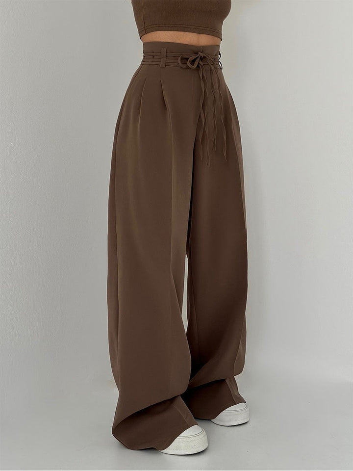 Women's Wide Leg Trousers, High Waisted Flowy Palazzo Work Pants