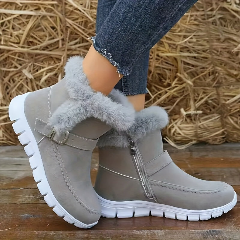 Women's Winter Snow Boots, Plush Lined Warm Water Resistant Booties