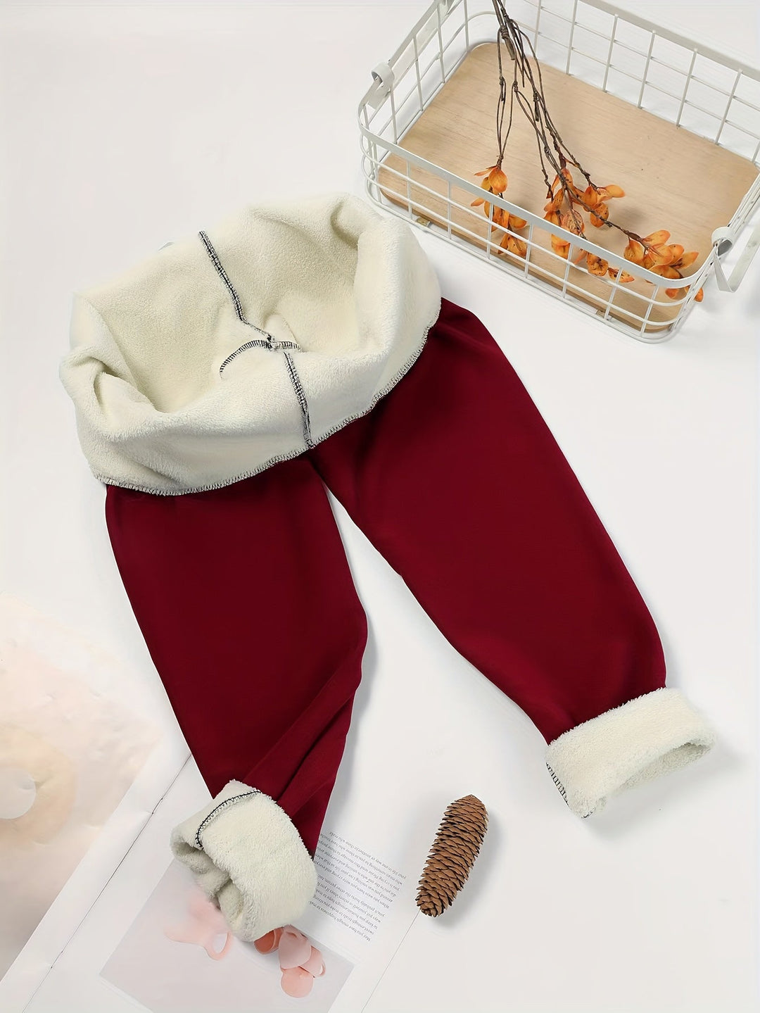 Women's Fleece Lined Leggings, High Waisted Warm Winter Tights