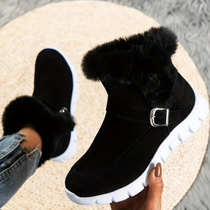 Women's Winter Snow Boots, Plush Lined Warm Water Resistant Booties