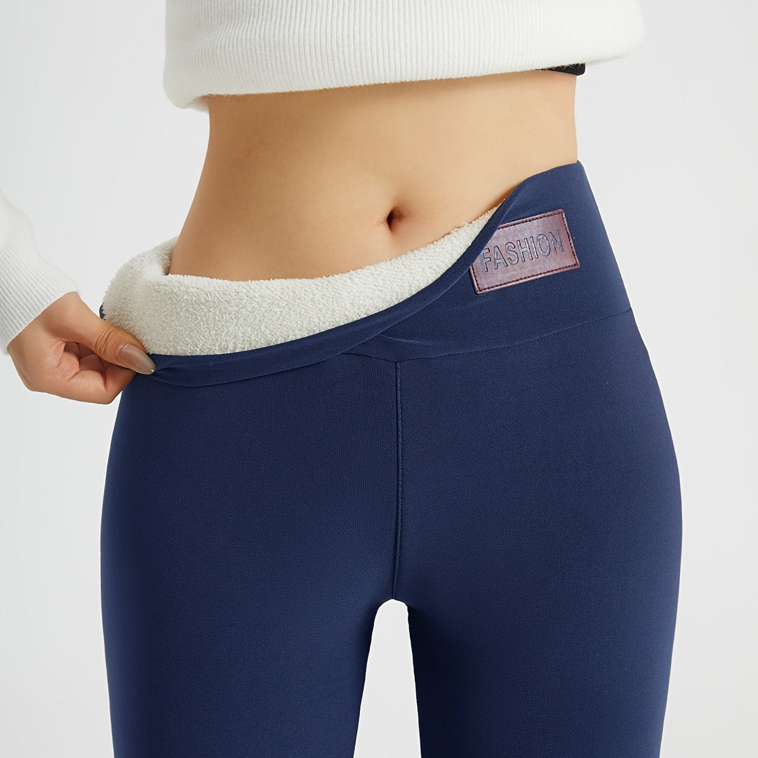 Women's Fleece Lined Leggings, High Waisted Warm Winter Tights