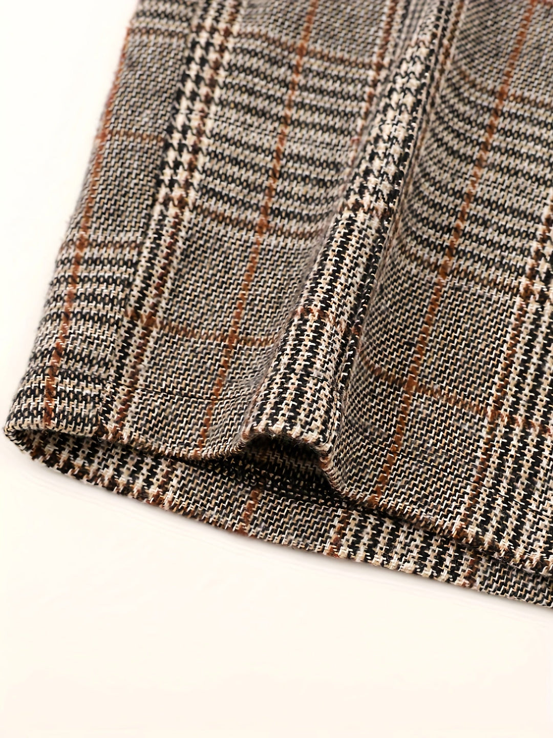 Women's Plaid Trousers, Wide Leg Checked High Waist Pants