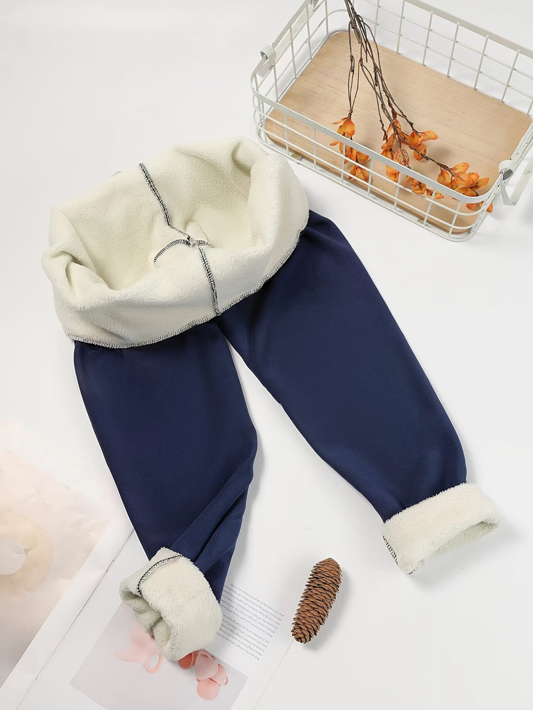 Women's Fleece Lined Leggings, High Waisted Warm Winter Tights