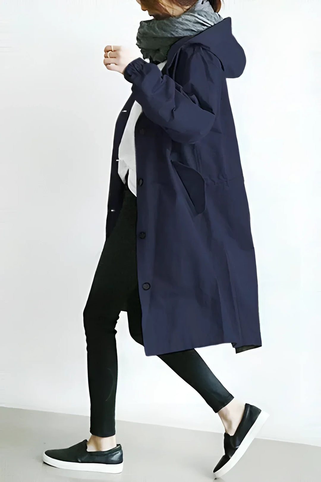 Women's Raincoat, Oversized Hooded Waterproof Rain Jacket