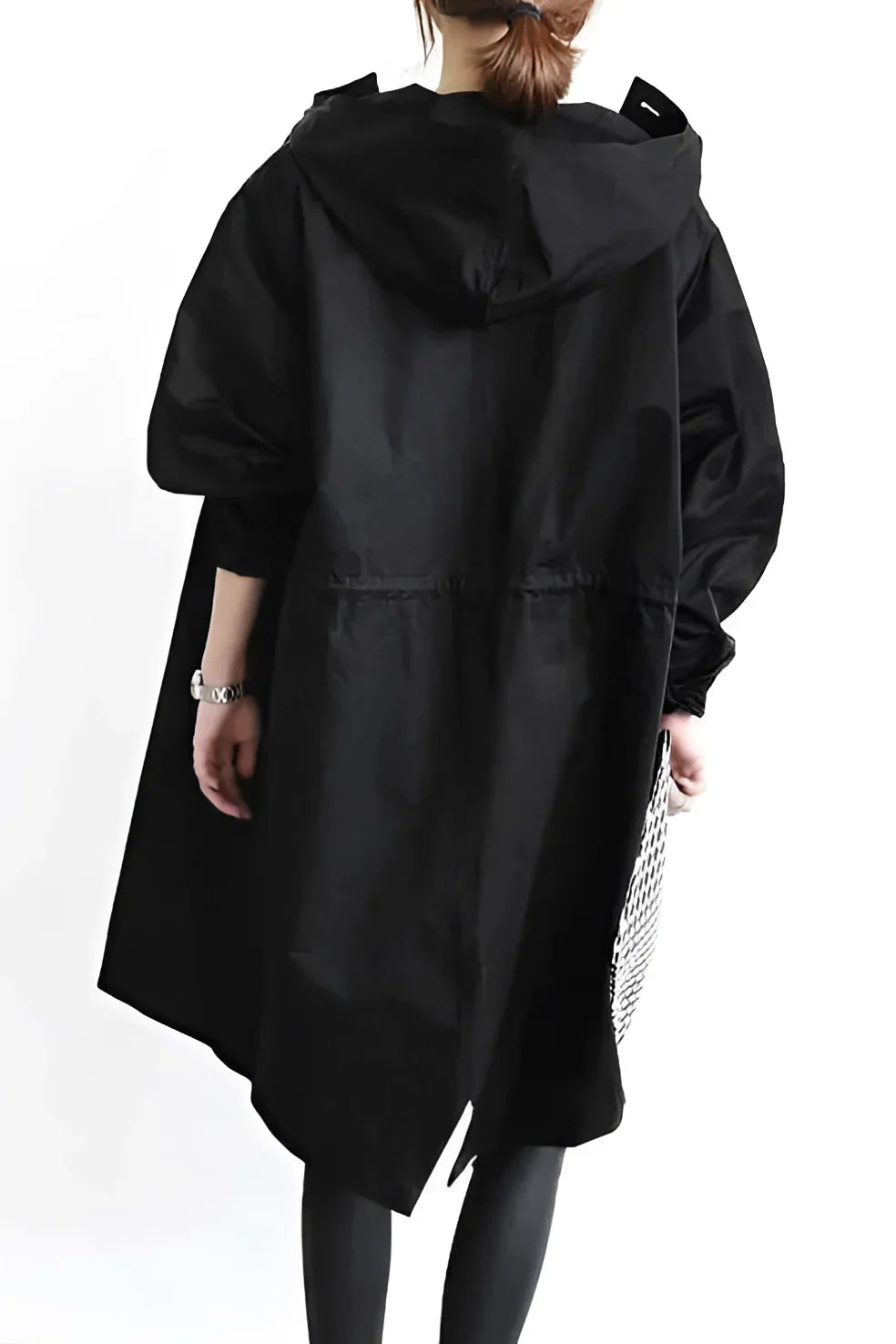 Women's Raincoat, Oversized Hooded Waterproof Rain Jacket