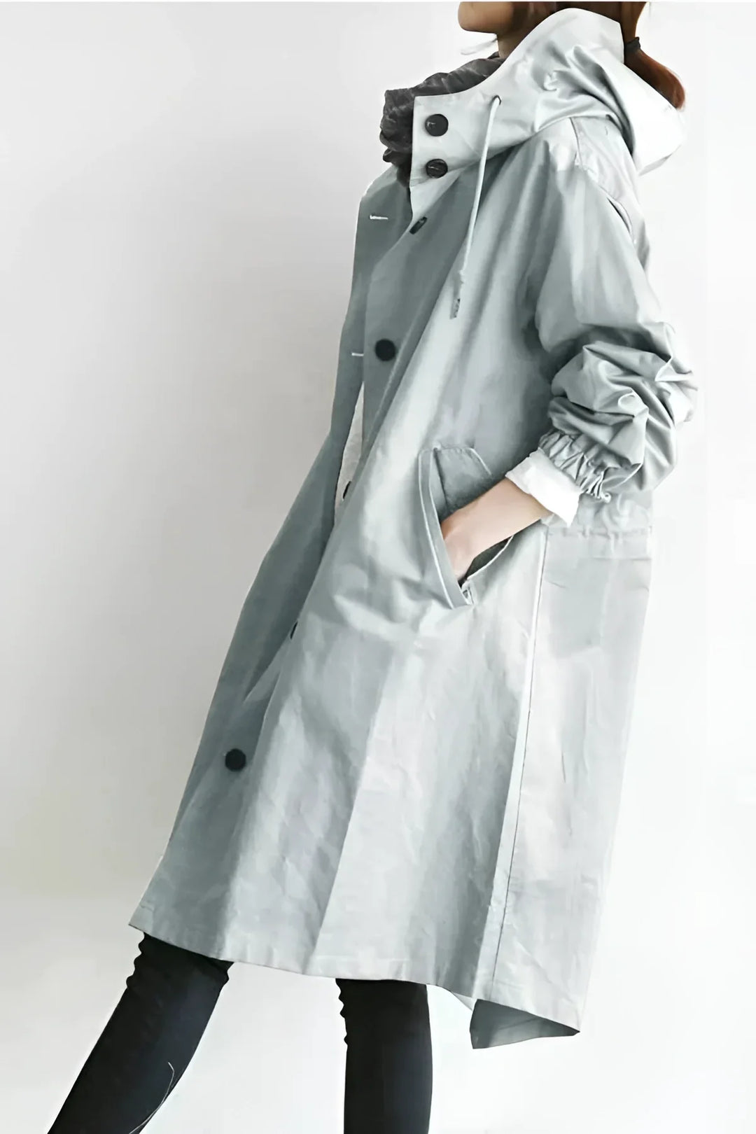 Women's Raincoat, Oversized Hooded Waterproof Rain Jacket