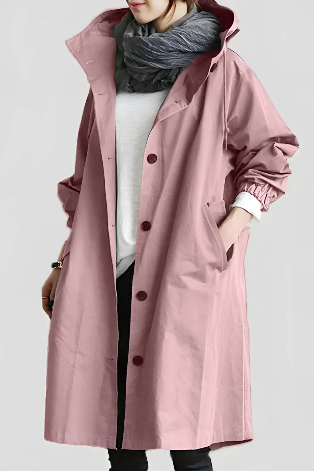 Women's Raincoat, Oversized Hooded Waterproof Rain Jacket