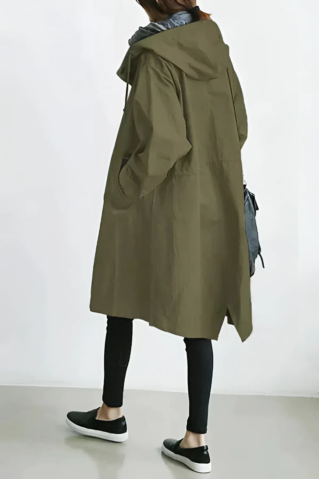 Women's Raincoat, Oversized Hooded Waterproof Rain Jacket