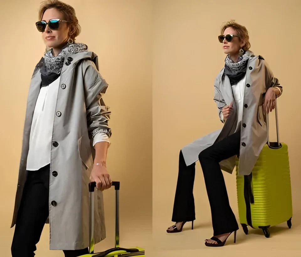 Women's Raincoat, Oversized Hooded Waterproof Rain Jacket