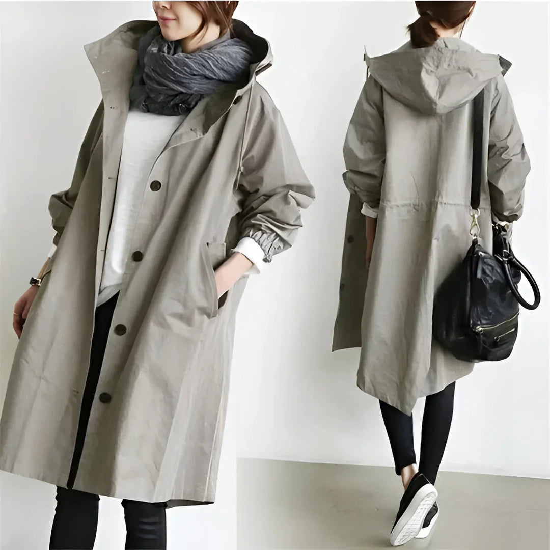 Women's Raincoat, Oversized Hooded Waterproof Rain Jacket