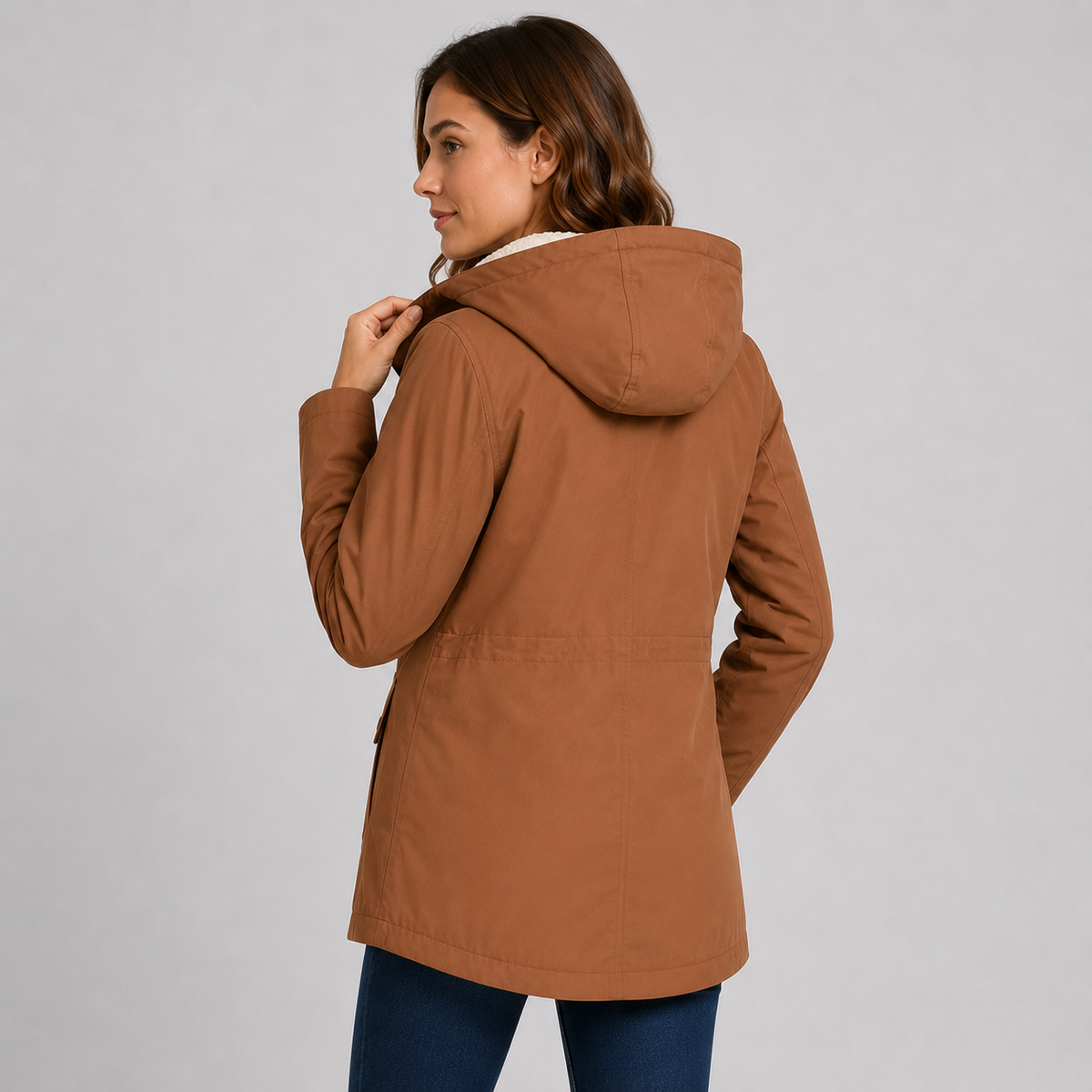 Women's Fleece-Lined Full-Zip Hoodie Jacket, view 5