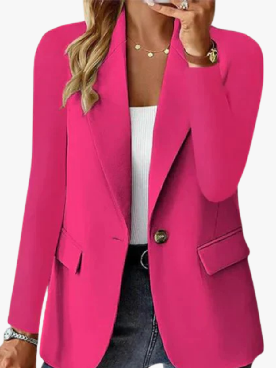 Women's Easy-Care Everyday Blazer with Front Pockets