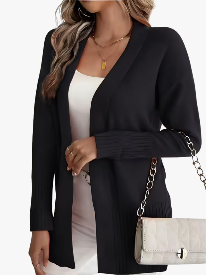 Women's Long V-Neck Cardigan Sweater, Lightweight Longline Knit Duster