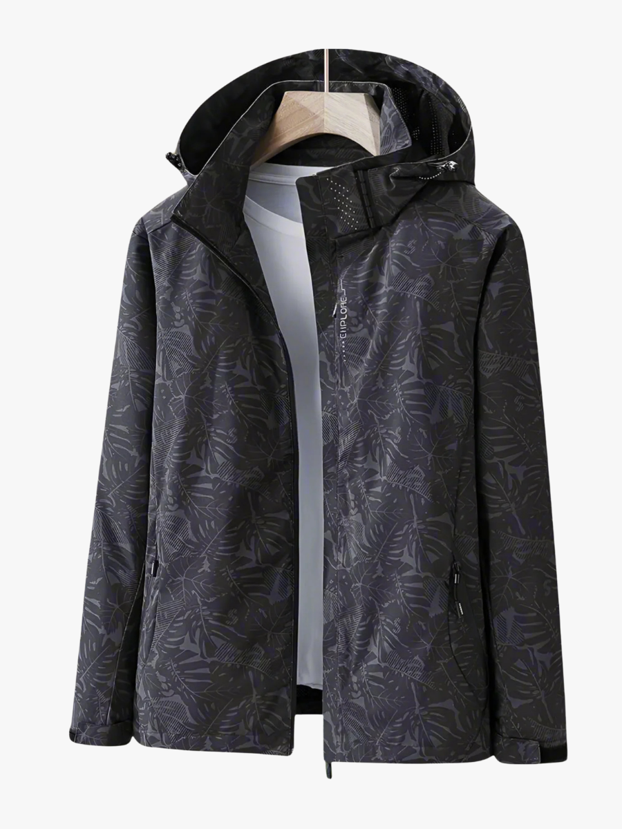 Women's Lightweight Rain Jacket, Hooded Water Repellent Windbreaker with Pockets