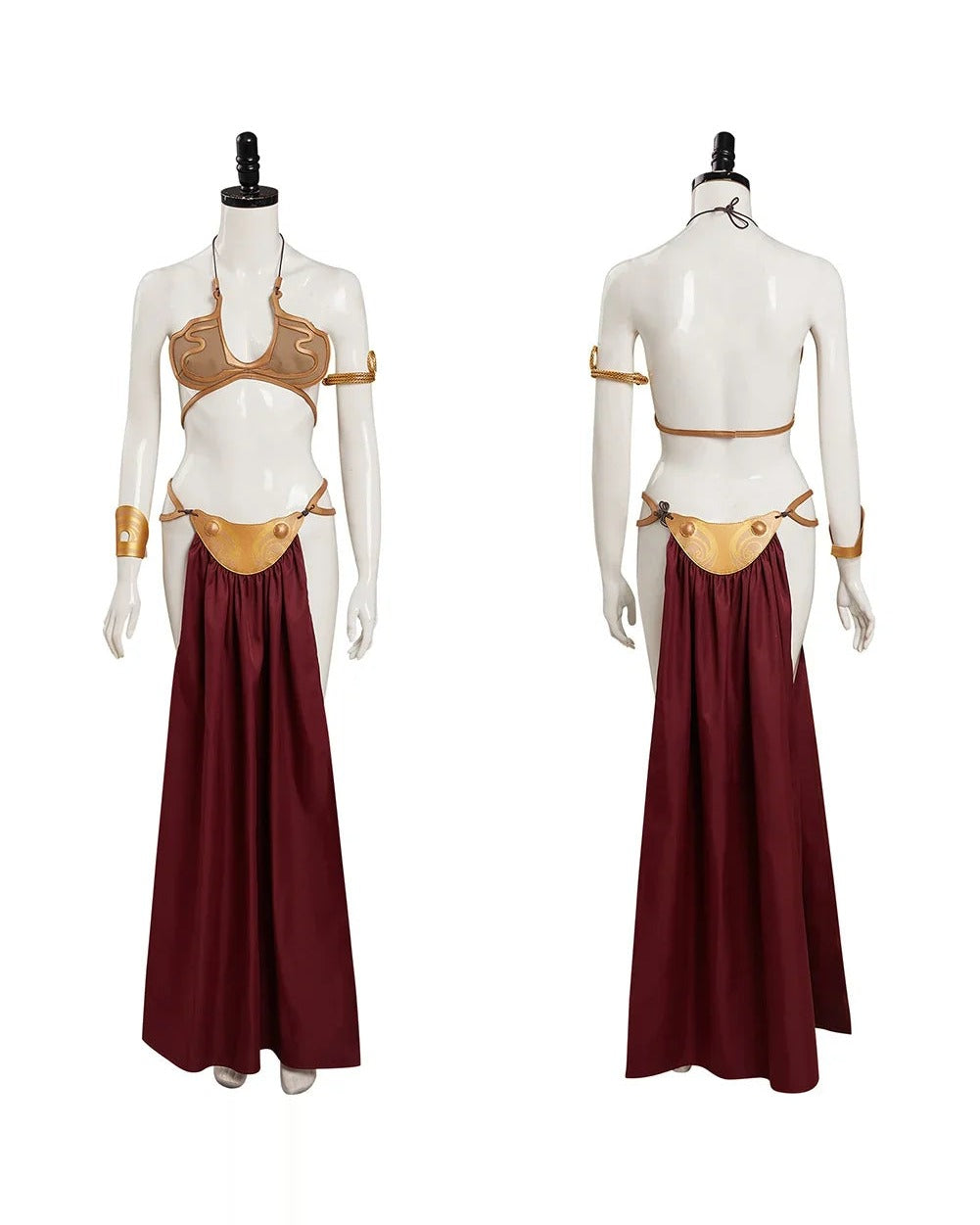 Women's warrior princess bikini costume – full set on mannequin