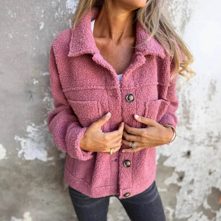 Women's Padded Jacket with Pockets, Lightweight Lined Winter Coat Plus Size