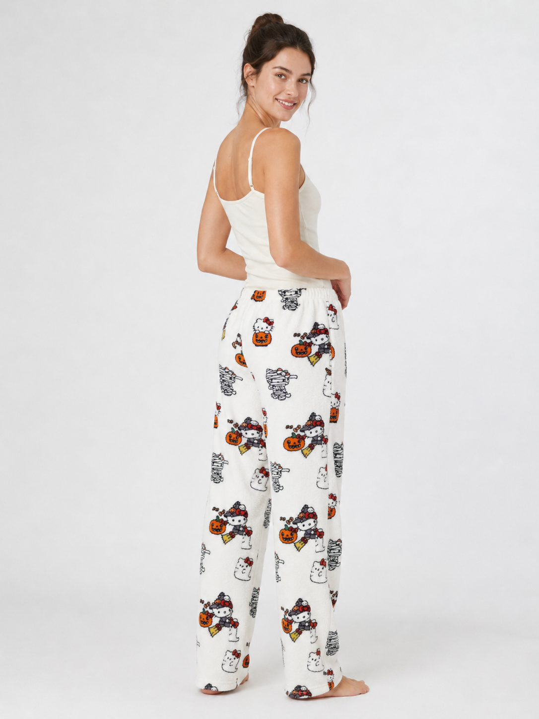 Spooky Kitty Halloween Pajama Pants for Women | Plus Size