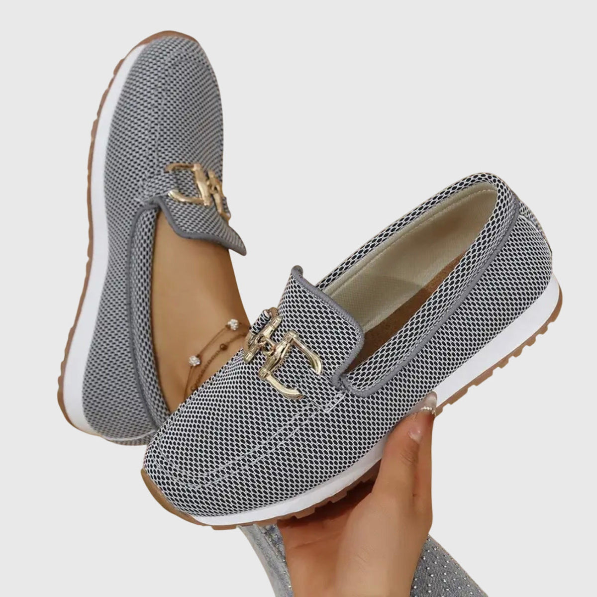 Women's Cushioned Slip-On Loafers with Arch Support, view 5