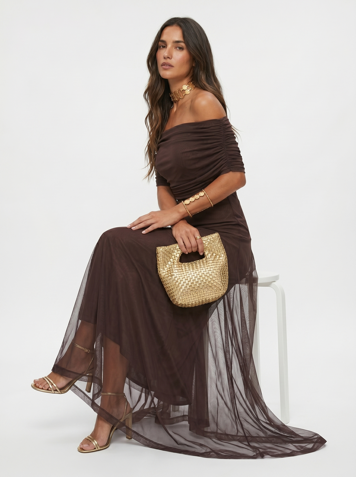 Women's Minimalist Elegant Maxi Dress, view 10