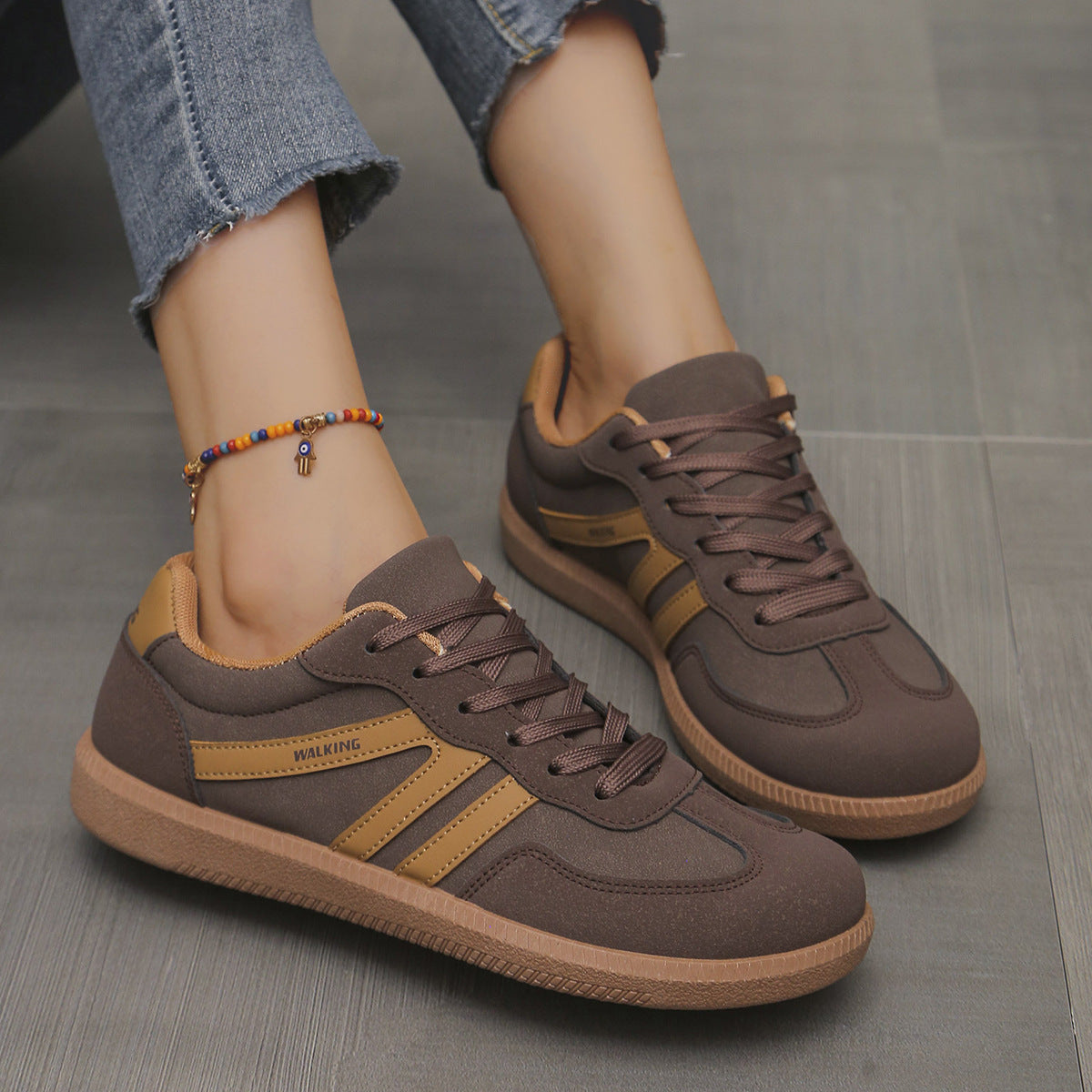 Women's Wide Toe Box Lightweight Cushioned Sneakers, view 2