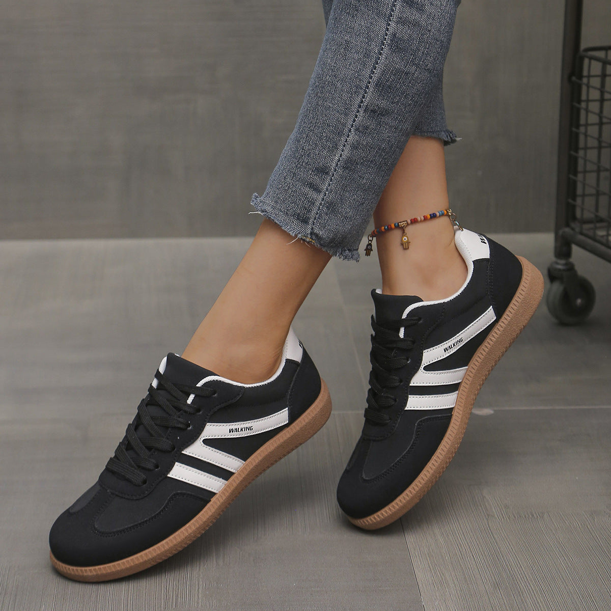 Women's Wide Toe Box Lightweight Cushioned Sneakers, view 8