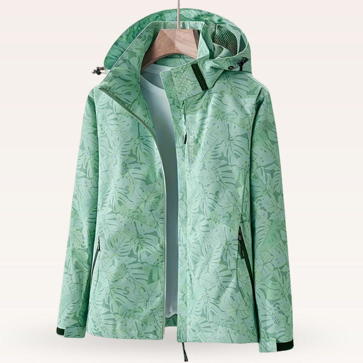 Women's Lightweight Rain Jacket, Hooded Water Repellent Windbreaker with Pockets